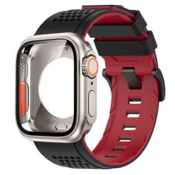 Silicone Band PC Case+Strap Screen Protective Cover for Apple Watch 11 10 9 8 7 6 SE3 46mm 44mm 45mm Change To Ultra 3/2 49mm
