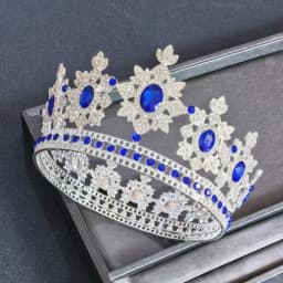 Crystal Queen Bridal Crown For Women Luxury Full Circle Wedding Tiara Pageant Prom Headpiece Wedding Bride Hair Accessories