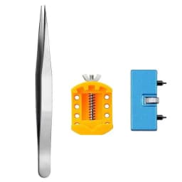 Pressure Repair Press Tool Watch Back Closer Watchmaker Tools Case Crystal Glass Hand-tools with 12 Plastic Dies Accessory