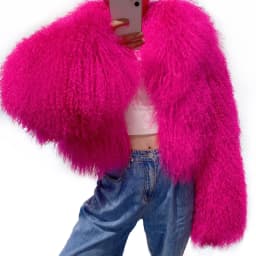 YOLOAgain 2025 Autumn Winter Warm Turn-Down Collar Real Mongolia Sheep Fur Jacket Coat Women Short Black Sheep Fur Jacket Female