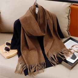 30*180cm Solid Color Women Winter Scarf Warm Thicken Cashmere Shawl Outdoor Tassels Pashmina Lady Wrap Windproof Scarves Luxury