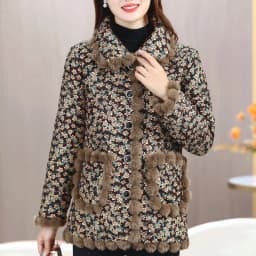 Women's Coat Cotton Jacket Padded Thickened New Winter Middle-aged Warm Parkas Large Size Fashion Single-breasted Raw Edge