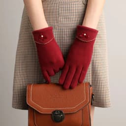 Autumn Winter New Women Keep Warm Touch Screen Thin Fleece Windproof Elasticity Gloves Elegant Female Retouch Bowknot Simple