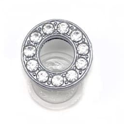 Shoe Charms Glitter Rhinestone Letter Silver Crystal Alphabet DIY Alloy Shoe Decorations Jewelry Slider Bracelet Wristbands