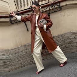 Fashion Loose Solid Pu Leather Coat Women Full Sleeve Lapel Single Breasted Long Coats Female 2026 Autumn Winter Outwear Lady