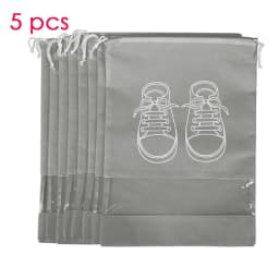 5pcs Dust Proof Shoe Cover Thickened Non-Woven Dustproof Drawstring Storage Bag Clothing Travel Pouch Handbag Storage Bags