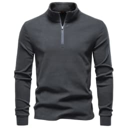 AIOPESON New Men Solid Color Zipper Soft Shell Sweatshirt Long Sleeve Breathable Warm Pullover Casual Streetwear Jacket