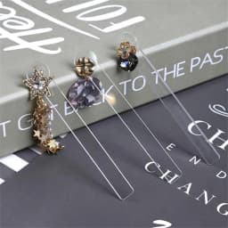 5*Transparent Acrylic Earring Try On Stick Forecast Shop Special Tool Ear Stud Jewelry Trial Display Holder Rack for Live Stream