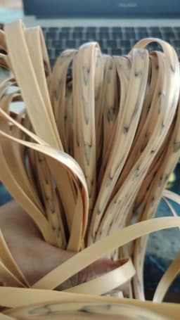 10 Meters PE Gradient Flat Synthetic Rattan Material Roll Handmade Weaving Rope Repair Furniture Bed Sofa Chair Table Basket