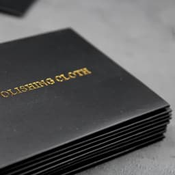 100PCS 10X6.5CM Individual Black Package Silver Polish Cloth Anti Tarnish Jewelry Tools Sterling Silver Polishing Cleaning