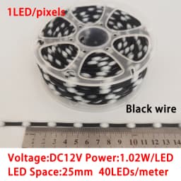 DC12V Seed Pixels Intelligent pixels 3channel RGB lights WS2811 WS2812 LED Pebble Pixel String Light RGB Addressable Full Color