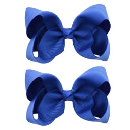 2PCS/Lot 4Inches Solid Colors Hair Bows With Hair Clips For Girls Gift Boutique Ribbon Bows DIY Hair Decor Kids Hair Accessories