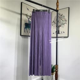 Women's Summer Chiffon Wide Leg Pants Casual Candy Color Loose Long Pants Lady Chic Solid Color High Waist Wide Leg Trousers