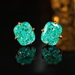Exquisite 925 Sterling Silver Ice Flower Long Pillow-Shaped White Zircon Stud Earrings Simple Single Diamond Gold Earrings