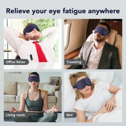 3-level Hot Compress Electric Steam Eye Mask 3D Massage Constant Temperature Smart Timing Sleep Shading Sleeping Mask Eye Relief