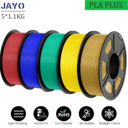 JAYO PLA Plus 3D Printer Filament 5 Rolls Filament PLA PLUS 23 Colors 1.75mm FDM 3D Printer Materials Support Free Combination