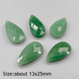 Water Drop Shape Stone Charms Faceted Amazonite Pendant Natural Gems Crystal Charms For Jewelry Making DIY Necklace 13x18mm