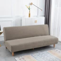 Jacquard Sofa Bed Cover 1/2/3 Seater Elastic Armless Folding Sofa Slipcovers for Living Room Stretch Couch Covers Protector
