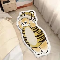 VIKAMA Cartoon Cat Carpet, Plush And Warm Bedside Blanket, Cute And Girlish Bedroom, Children's Room Carpet, Home Decoration