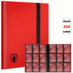 9 Pocket Trading Card Binder Holds 360 Cards, Sleek Side-Loading Card Album, Sturdy Card Collection Folder for TCG