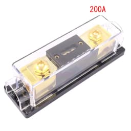 For 0 2 4 AWG Cables ANL Fuse Holder with Electrical Protected Insulating Cover for car Audio Amplifier High Current Application