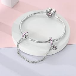 925 Sterling Silver Pink Series Charms Bow Tie Girl Cake Princess Beads Pendant Fit Original Bracelet DIY Jewelry Gift For Woman