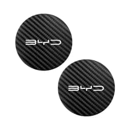 2Pcs Leather Coaster Mat Car Emblem Water Cup Cushion For BYD Atto 3 Yuan F3 E6 F0 G3 I3 Plus Ea1 Song Max Tang Dmi 2din Pro E2