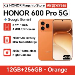 Global Version HONOR 600 Pro 6.57'' AMOLED Snapdragon 8 Elite 200MP OIS Camera 120X Zoom 7000mAh 80W Wired 50W Wireless Charging