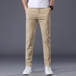 7 Colors Summer Thin Men's Casual Pants Stretch Cotton Slim Fashion Business Trousers High Quality Male Clothes
