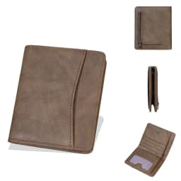 New Simple Short Men Wallet High Quality Card Holder Zipper Coin Pocket Large Capacity Card Bag Carbon Fiber Male Purses
