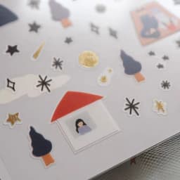 Korean Import Suatelier Mountaintop Camping See Star PVC Waterproof Stickers Scrapbooking Diy Cute Stationery School Sticker