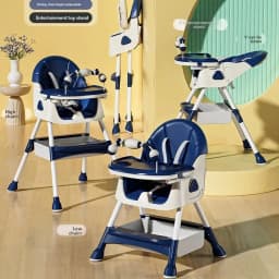 Babyfond Children's Dining Chair Multifunctional Variable Rocking Horse Baby Seat Foldable Recumbable Infant Dining Table