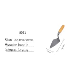 Carbon Steel Masonry Margin Trowel Pointing Trowel Putty Knife for Brick Laying with TPR Rubber Handle