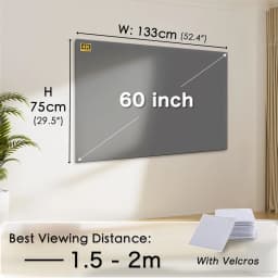 Portable Projector Screen 16:9 Foldable Projection Screens Home Cinema House Indoor Outdoor Theater 4K HD 1080P Anti Light Flat