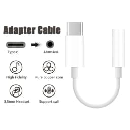 Type C To 3.5mm Headphone Jack OTG Adapter For iPhone 15 Pro Fast Charger For Samsung Xiaomi One Plus USB C Connector Aux Cable