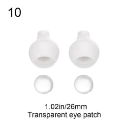 1Set Acrylic Half Round Doll Eyes 8~26mm Transparent Black Eye Patch Safety Eyeball Sticking Mud Clay Toys DIY Doll Accessories