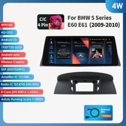 10.25 Android 13 Autoradio For BMW 5 Series E60 E61 CCC CIC 2005-2010 Multimedia Player 4G Carplay 2din Car radio GPS Stereo RDS