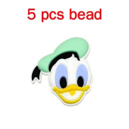 5pcs Silicone Cartoon Beads Pacifier Chain Baby DIY Care Nipple Chain Fittings