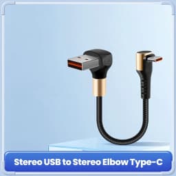 0.15M 0.25M 0.5M Short USB C Cable 66W Double Elbow USB A To Type C Fast Charging Cable for iphone 15 16 Samsung Huawei Xiaomi
