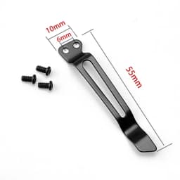 1pc DIY Folding Knife Clip 420 Stainless Steel Pocket Clips Back Clamps for Folding Knife Pocket Clip with Stainless Steel Screw