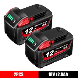 M-18 18V 5/8/9/12Ah Replacement Battery for Milwaukee, Low-Temp Resistant Fast Charge for Cordless Power Tool Battery Pin AU