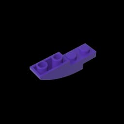 Gobricks GDS-731 BRICK 1X4X1 INV. BOW compatible with lego 13547 children's DIY Educational Building Blocks Technical