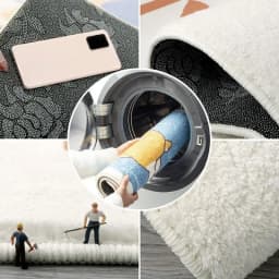VIKAMA Non-standard Letter Carpet Soft Anti-slip Imitation Cashmere Foot Pad Home Decoration Bedside Rug Entrance Hall Doormat