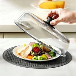 Microwave Splash Proof PC Cover High-temperature Resistant Bowl Cover Household Food Grade Plastic Microwave Hot Dishes Lid