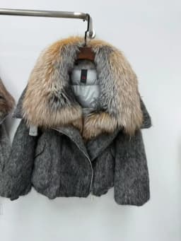OFTBUY Luxury Short Big Fox Fur Goose Down Coat Female Natural Fur Puffer Jacket New Autumn Winter Thickened Warm Clothes Women