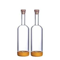 2PCS 800ml Inmeet Creative Bubble Wine Bottle Bar Juice Cocktail Oil Bottle with Scale Bartender Supplies