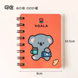 A7 Small Coil Book Travelers Notebook Kawaii Cartoon Students with Mini Blank Notebook Study Office Pocket Notepad
