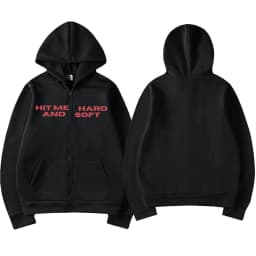 Hit Me Hard and Soft 2025 Tour Zipper Hoodies Fans Gift Men Women Clothing Pullovers Fashion Hip Hop Zip Up Sweatshirts Jackets