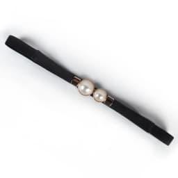 Elegant Double Pearls Buckle Elastic Women Belts Thin Straps Lady Girl Dress Skirt Decor Waistbands Trouser Dress Decoration