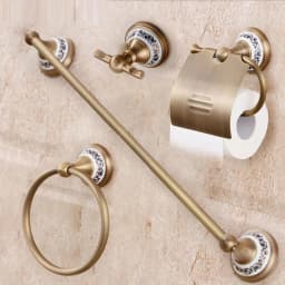 .,solid brass Bathroom Accessories Set,Robe hook,Paper Holder,Towel Bar,Soap basket,bathroom sets,YT-11500-A